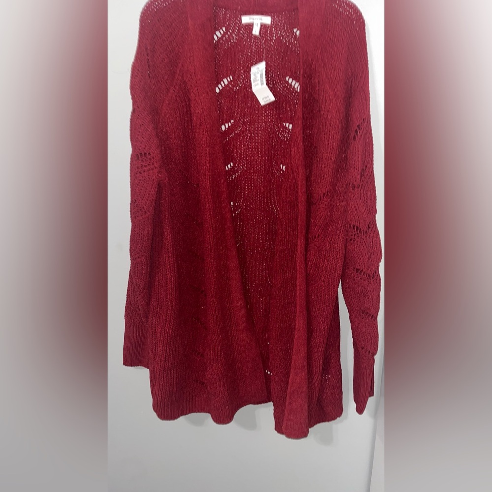 NWT Maurice’s Red Cardigan Size L